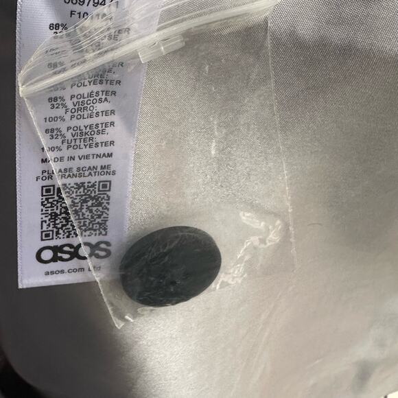 ASOS DESIGN Check Formal Coat With Western Stitching - Picture 7 of 9